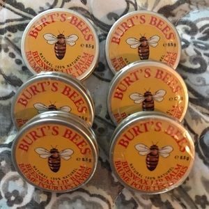 Burt’s Bees Beeswax lip balm lot of 6